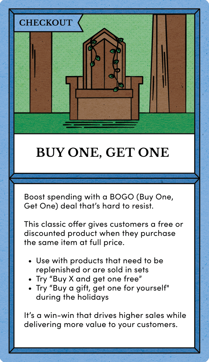 Rebuy BOGO (buy one, get one)