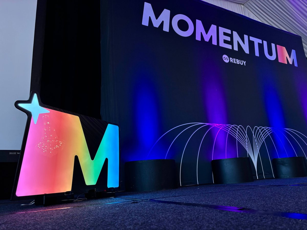 The stage at Momentum 2025 presented by Rebuy