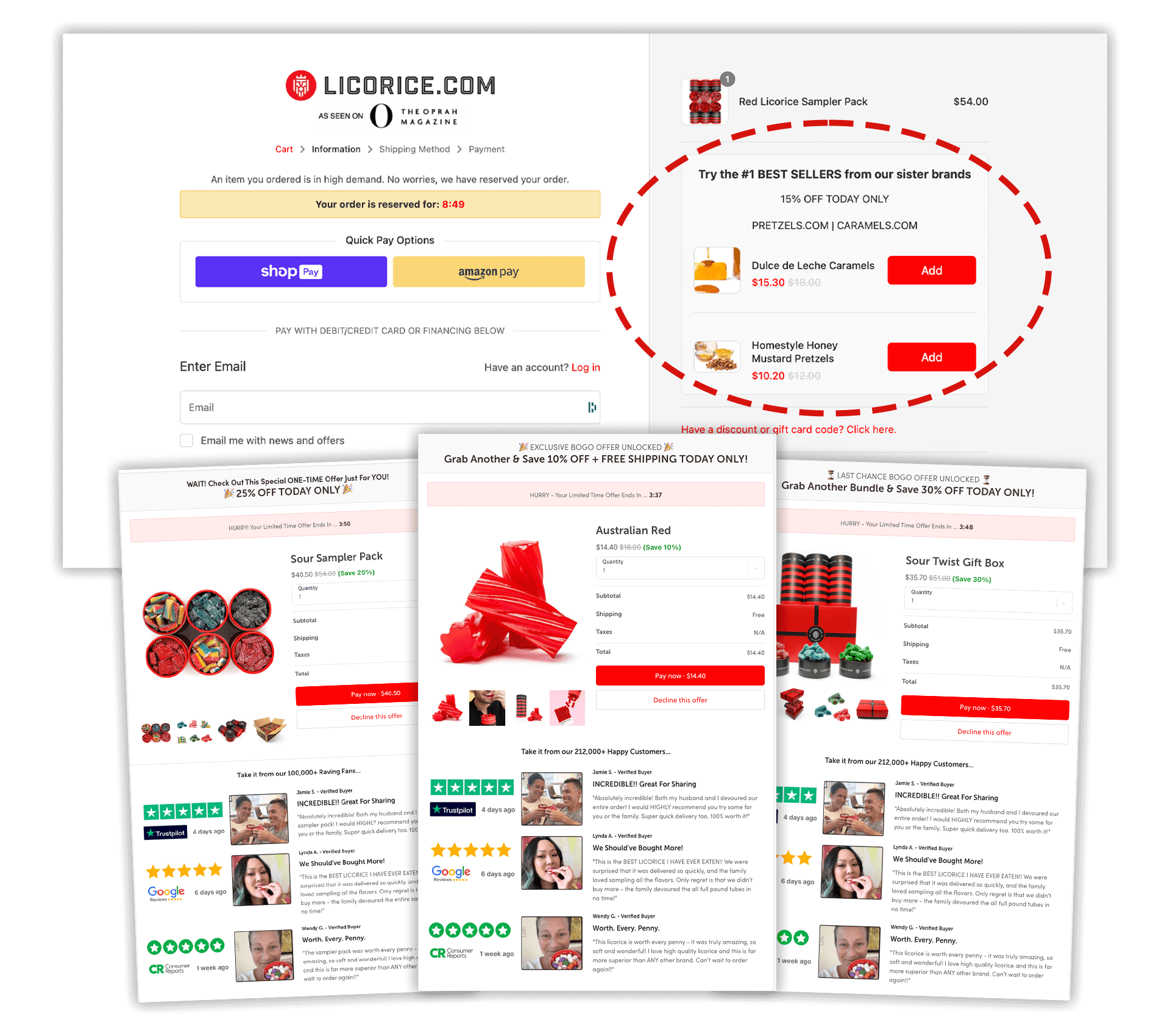 Licorice.com uses Rebuy for post-purchase offers