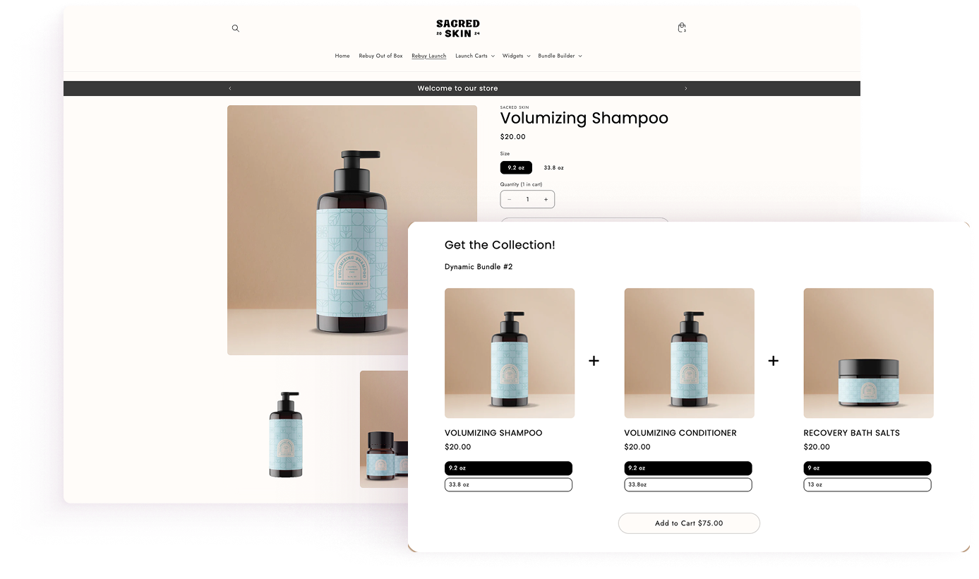 Screenshot of Dynamic Bundles