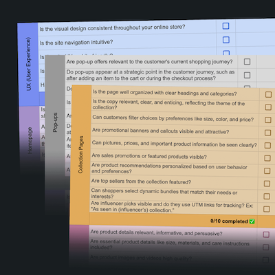 Merchandising Audit Checklist