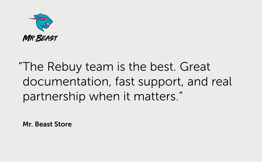 Customer testimonial