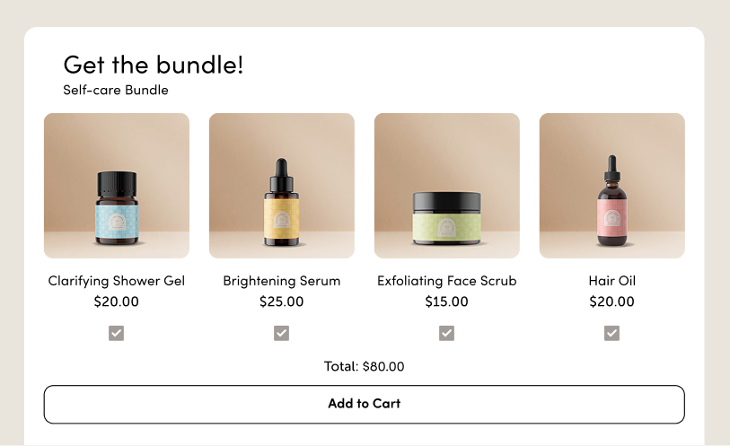 Dynamic product bundles