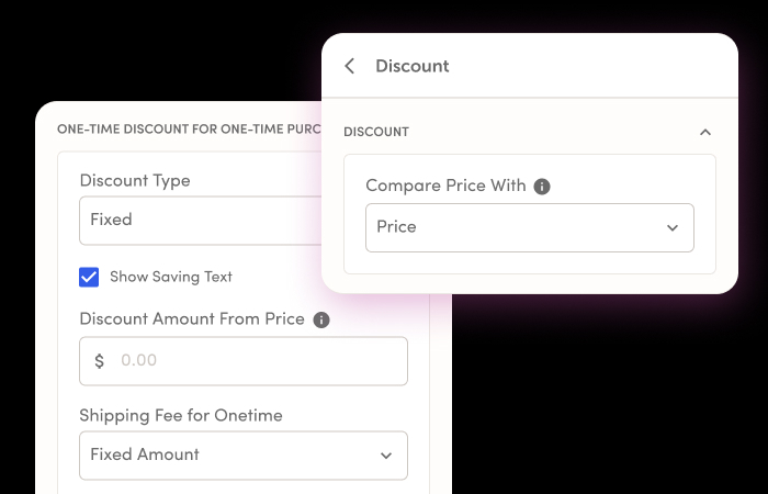 Discount promos UI screen