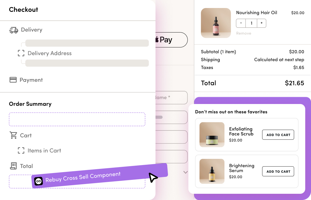 Easy drag-n-drop setup for Checkout Extensions